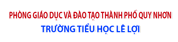 Trường tiểu học Lê Lợi Logo